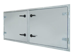 maintenance door, inspection door with removable central bar